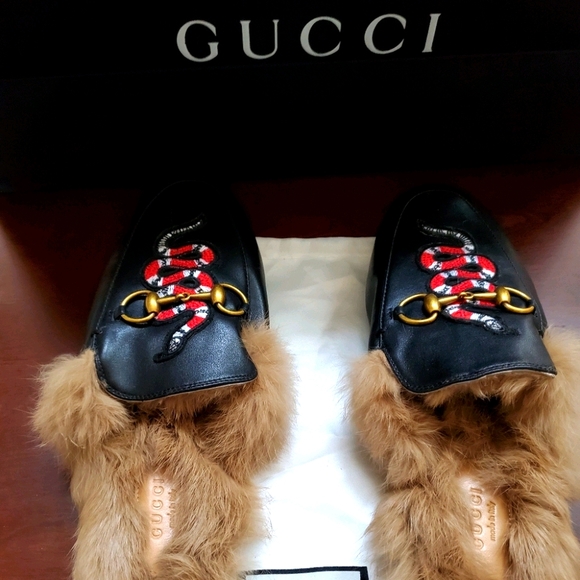 Gucci Other - GUCCI PRINCETOWN LEATHER SLIPPER MULE Like New!